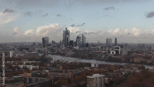 Wallpaper Mural Aerial pull out view of Tower bridge and the City of London Torontodigital.ca