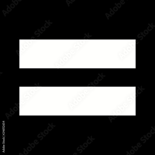 Equal To Vector Icon