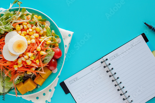 Fresh salad vegetable with ...