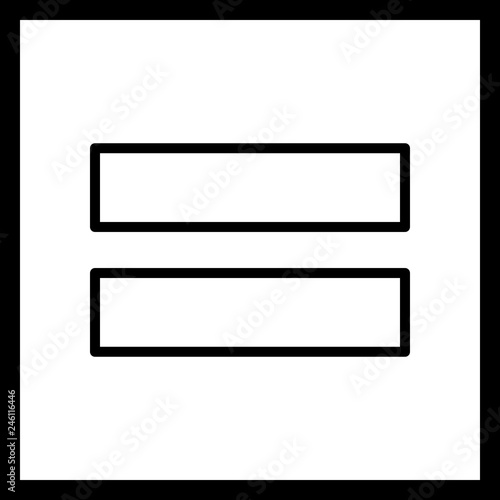 Equal To Vector Icon