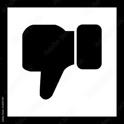 Dislike Vector Icon photo