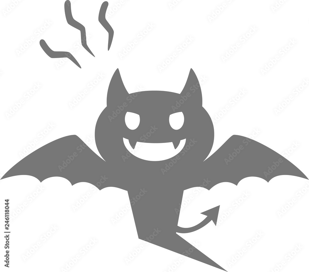 悪魔のシルエット 悪魔のシルエット
