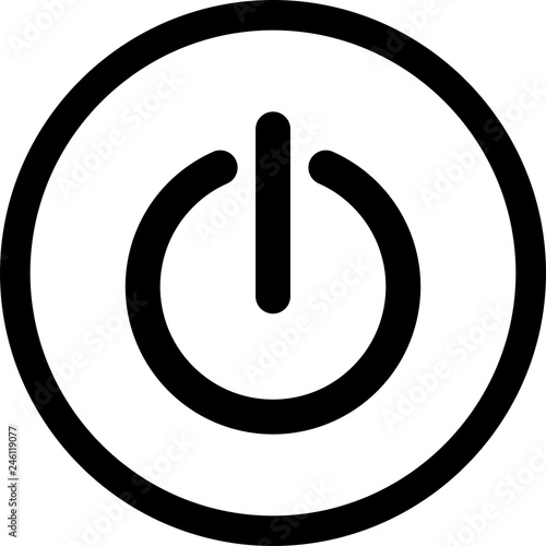 Shutdown Vector Icon photo