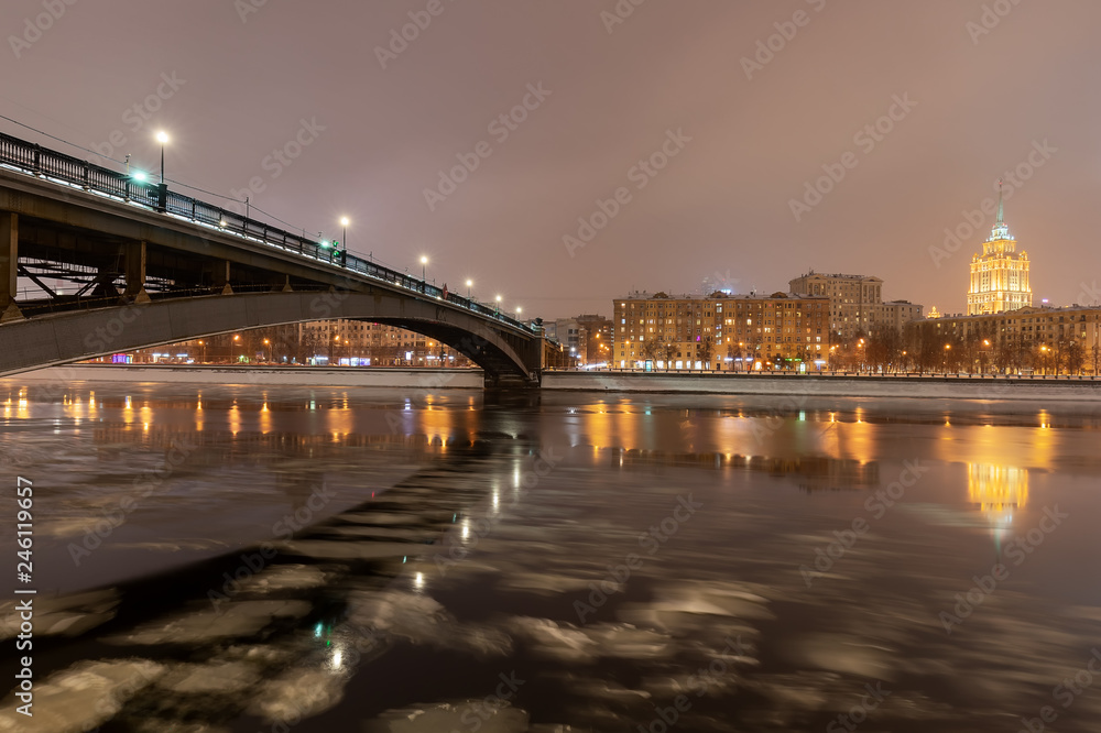 Fototapeta premium Moskau zur Weihnachtszeit 2019