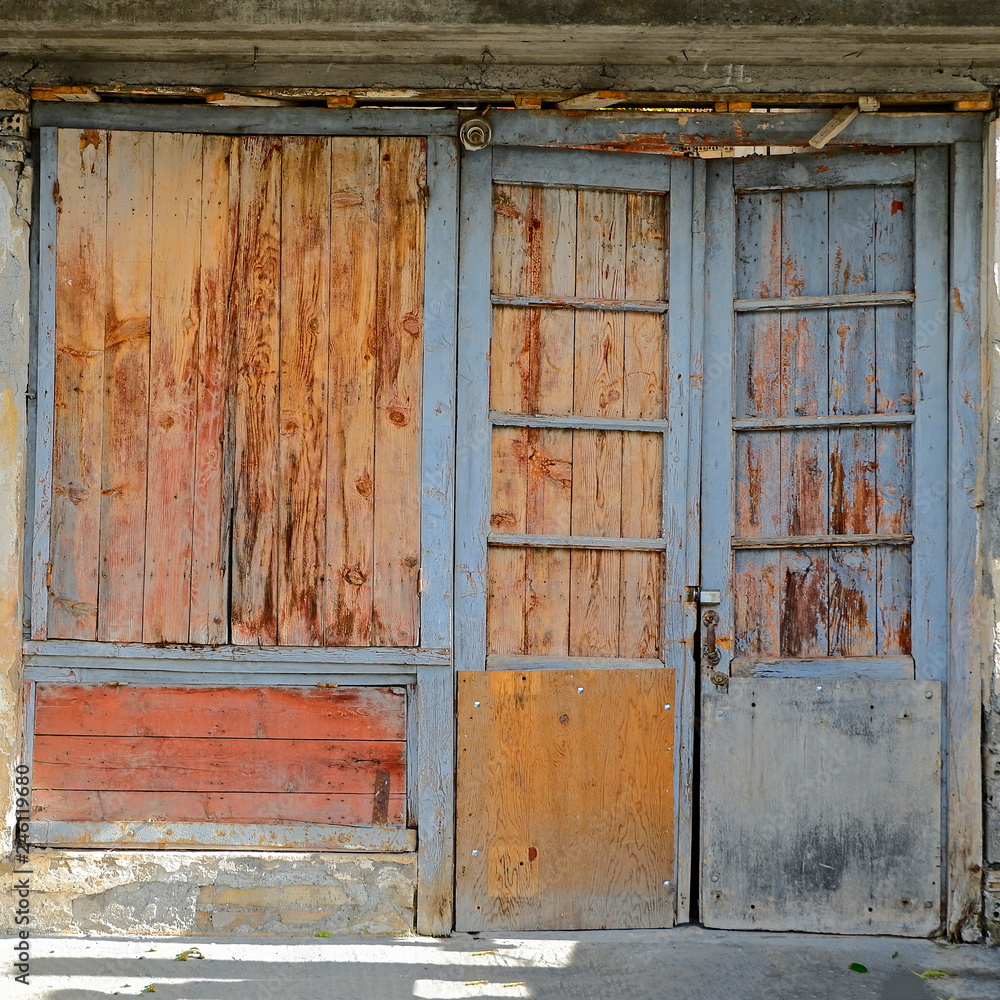 old small shop wooden facade old small shop wooden facade