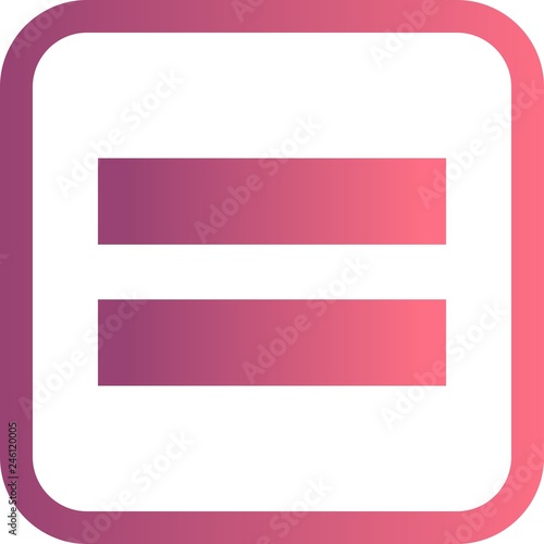 Equal To Vector Icon
