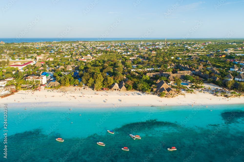 sea view to Zanzibar island