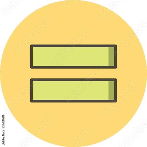Equal To Vector Icon