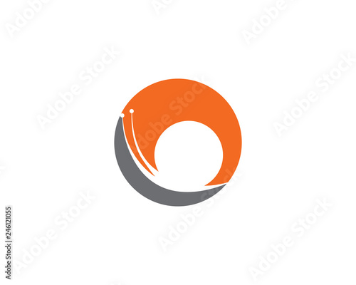 snail logo template vector icon