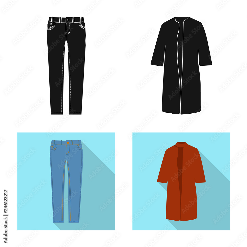 Vector design of woman and clothing symbol. Set of woman and wear stock vector illustration. Vector design of woman and clothing symbol. Set of woman and wear stock vector illustration.