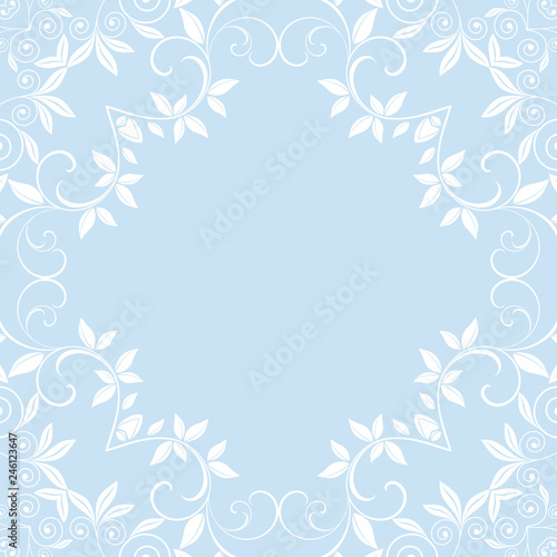 Seamless floral wallpaper pattern. Floral ornament on background. Contemporary pattern