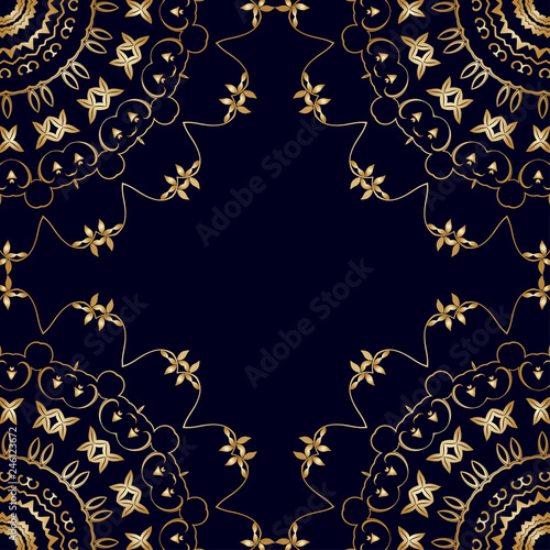Seamless floral wallpaper pattern. Floral ornament on background. Contemporary pattern