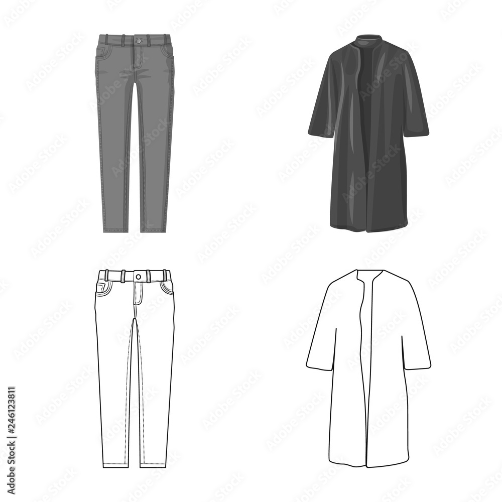 Vector design of woman and clothing logo. Collection of woman and wear stock vector illustration. Vector design of woman and clothing logo. Collection of woman and wear stock vector illustration.