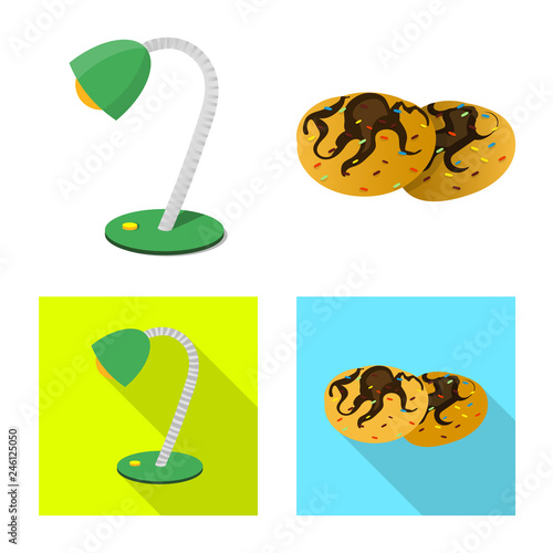 Isolated object of dreams and night symbol. Collection of dreams and bedroom vector icon for stock.