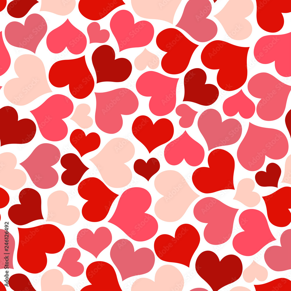seamless loving hearts valentine background
