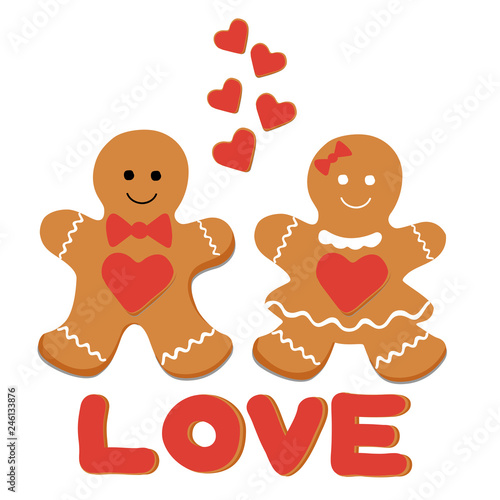 gingerbread cookie valentines day