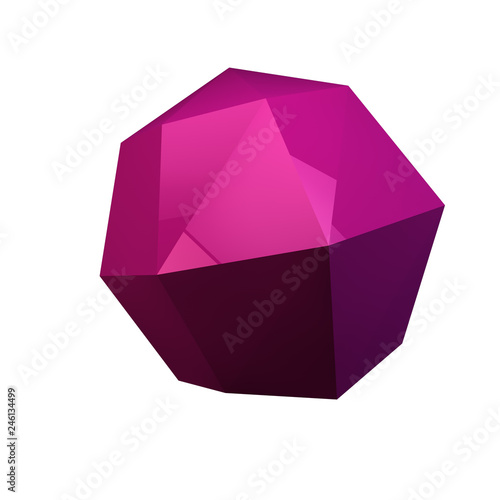 Geometric abstract composition of metallic pink cube , cylinder, glass sphere ball and cone in pastel corner background, for product display mock up. 3D rendering. - Illustration