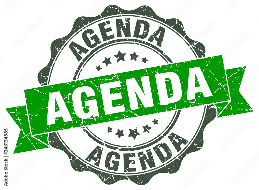 agenda stamp. sign. seal agenda stamp. sign. seal
