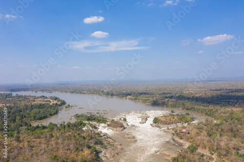 top view Khone Phapheng waterFall © Tanaban