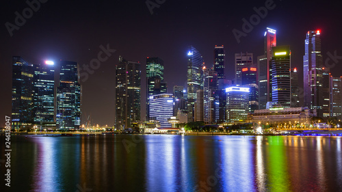 Beautiful cityscape at Marina Bay Sands, Singapore.