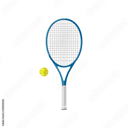 Tennis racquet with ball © ilyabolotov