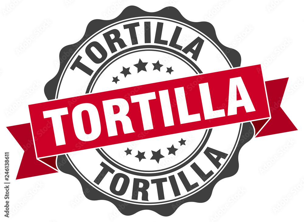 Obraz premium tortilla stamp. sign. seal