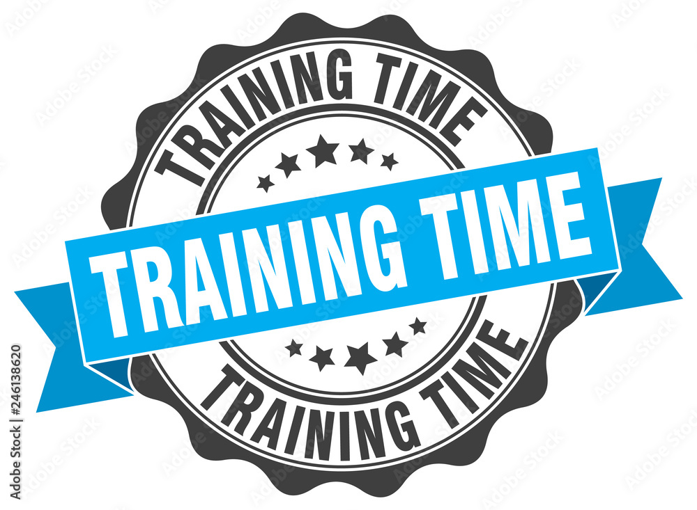 Fototapeta premium training time stamp. sign. seal