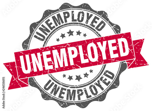 unemployed stamp. sign. seal