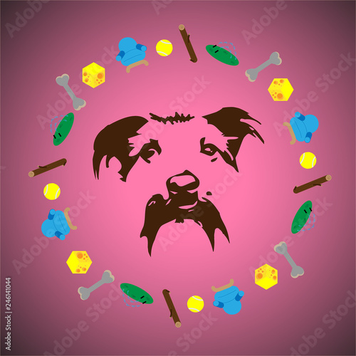 Dog and its favourites