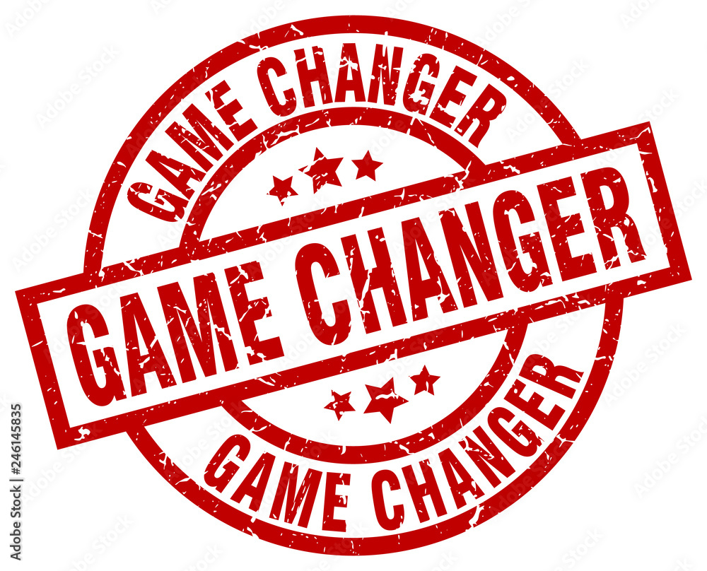 game changer round red grunge stamp game changer round red grunge stamp