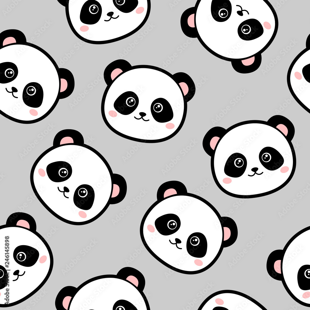 Obraz premium Wzór ładny panda