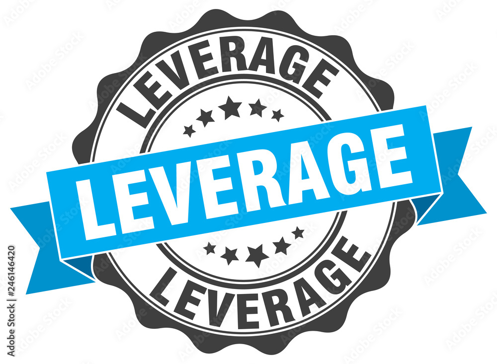 Obraz premium leverage stamp. sign. seal