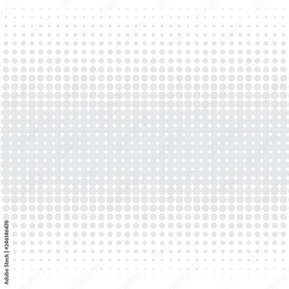The gray dots on white background. The gray dots on white background.