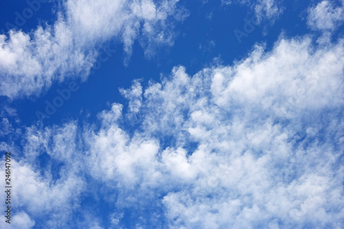 Blue sky background with cloud.