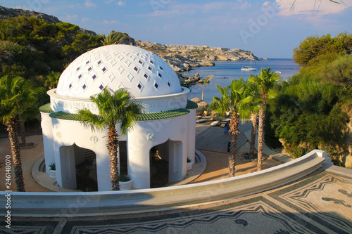Kallithea Springs and thermes in Rhodos , Greece photo