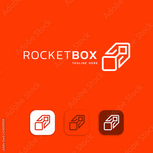 Rocket logo icon design template elements - Vector