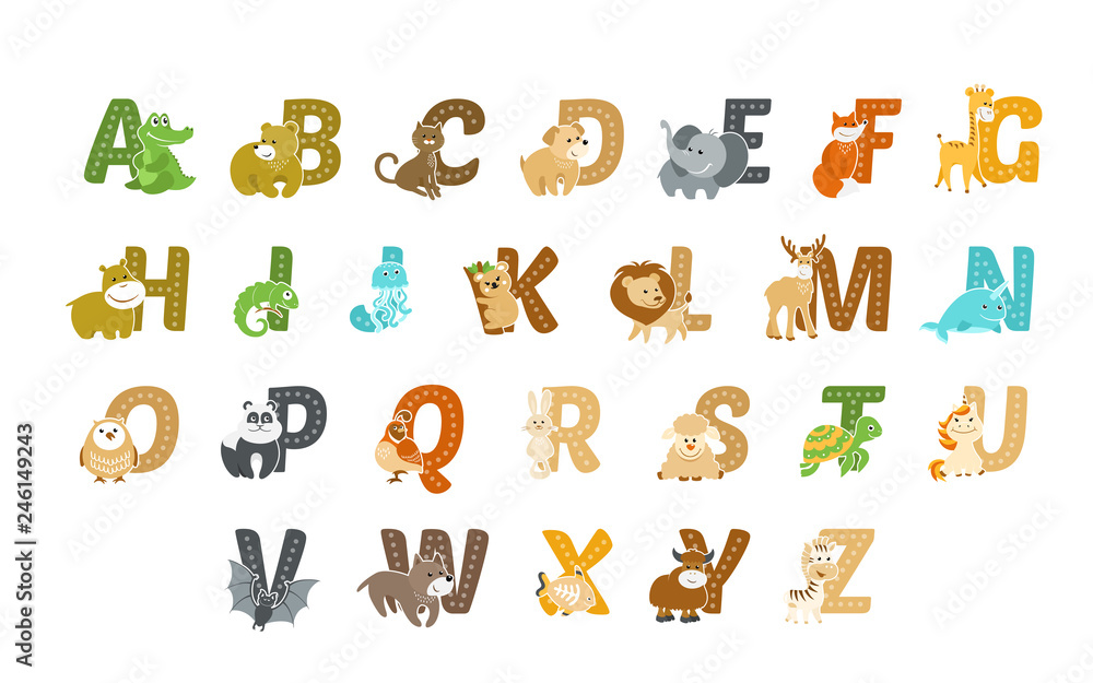 Funny animal alphabet Funny animal alphabet