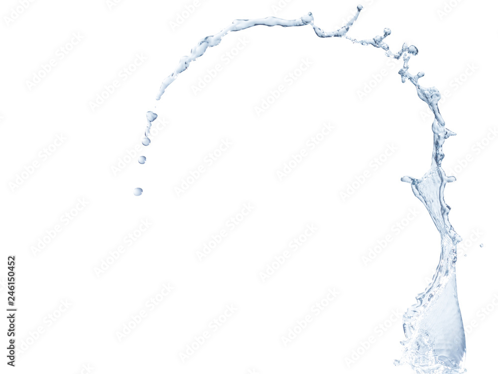 Water splash isolated on white background Water splash isolated on white background