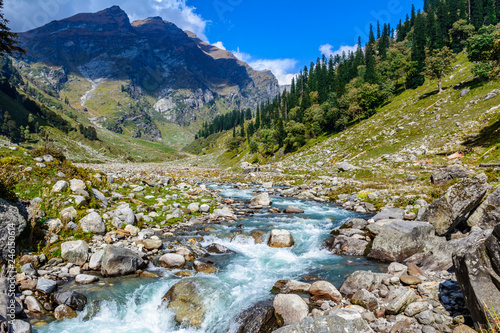 Landscape of Hampta pass in Himachal Pradesh, India