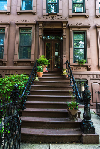 Old typical houses in Brooklyn in New York City, USA © jordi2r