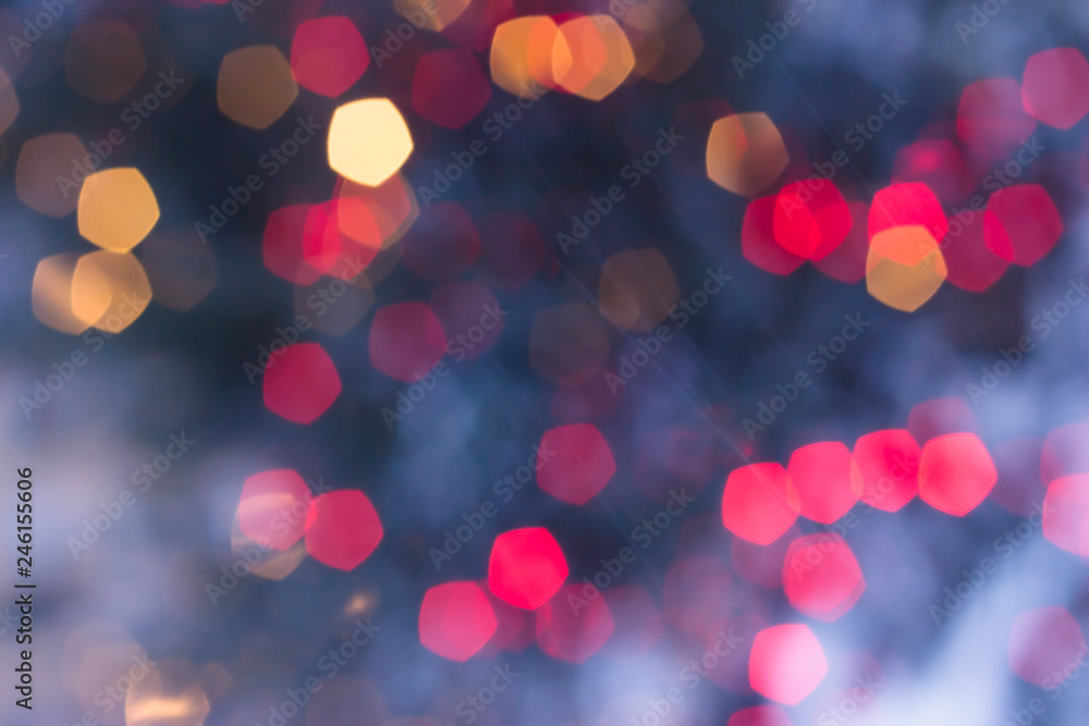 Blurred colored lights