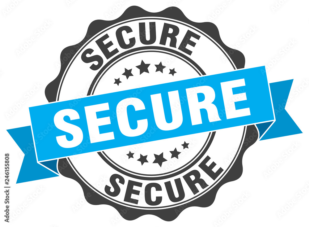 Fototapeta premium secure stamp. sign. seal
