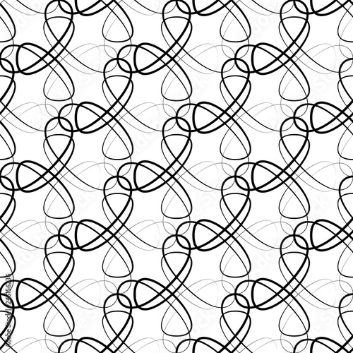 Seamless black and white minimal geometric pattern vector background. Perfect for wallpapers  pattern fills  web page backgrounds  surface textures  textile