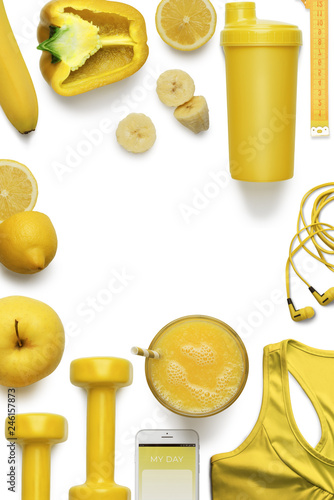 Yellow food and fitness attributes