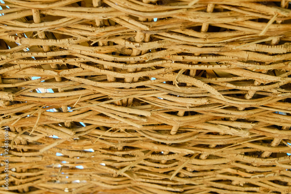 braided decorative pattern of wood reed vine braided decorative pattern of wood reed vine
