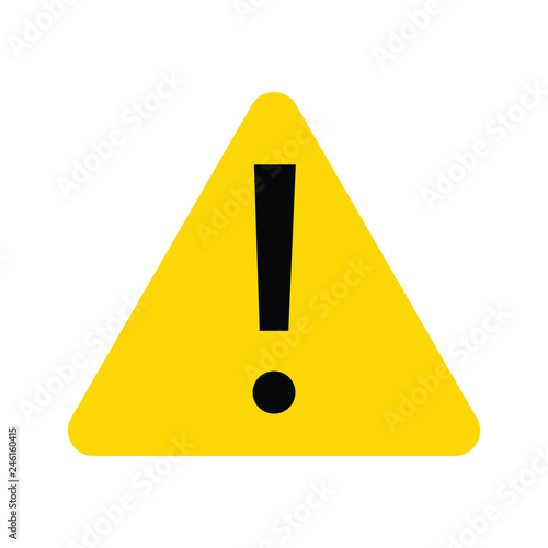Warning sign emoji vector