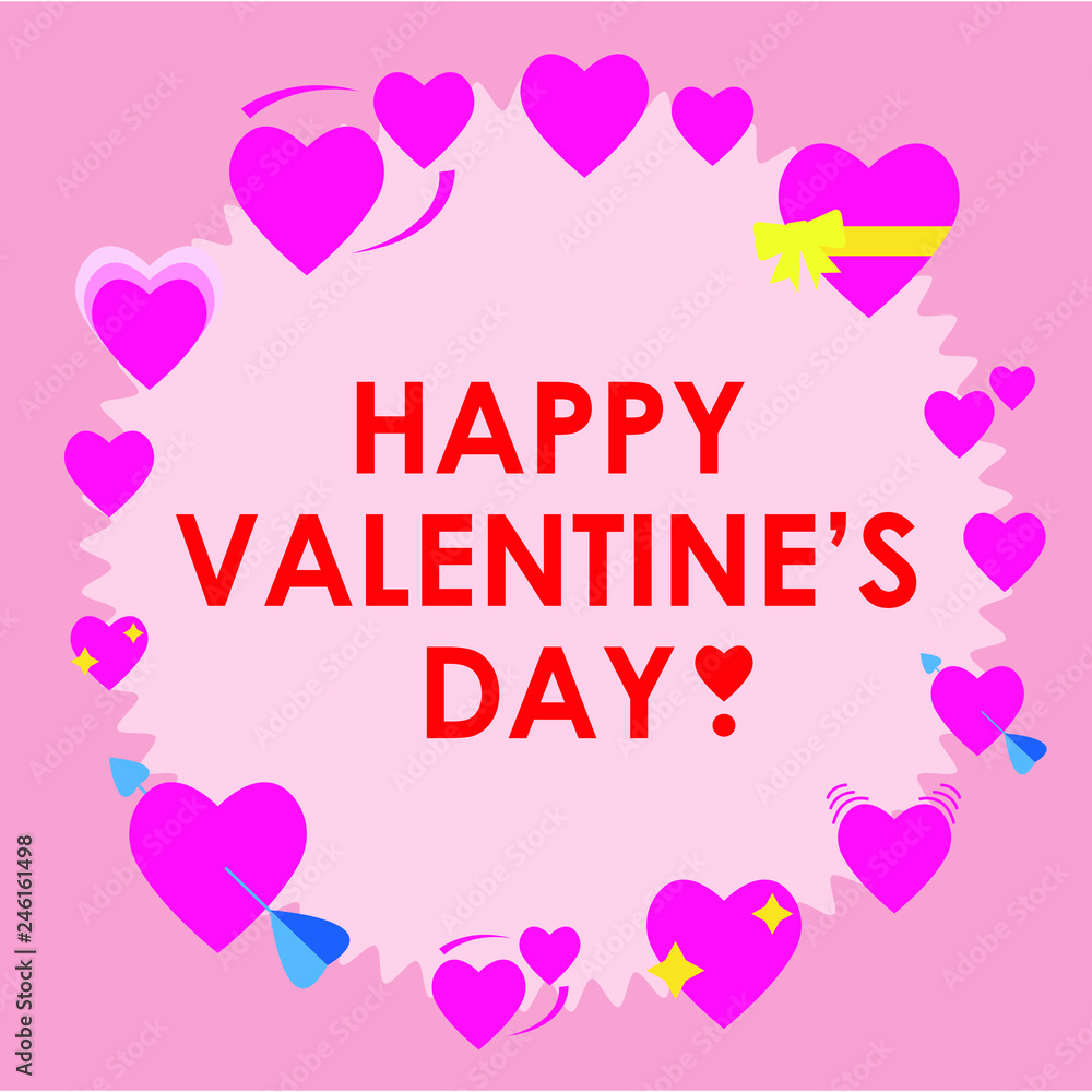 Happy valentine's day emoji postcard vector