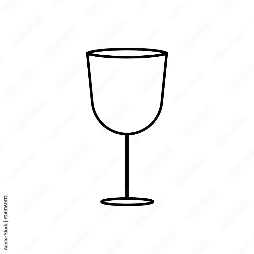 Fotografie Tulip Shape Wine Glass sign