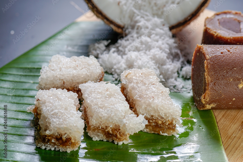 Traditional Steam Kuih Abuk-Abuk Malaysian/Indonesian Cuisine. Malaysian Kuih Traditional Steam Kuih Abuk-Abuk Malaysian/Indonesian Cuisine. Malaysian Kuih