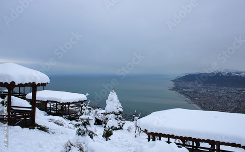 Black sea region Turkey, Ordu city, view from Boztepe photo